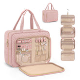 Wedama toiletry bag with jewelry compartment keeps rings and necklaces organized on trips