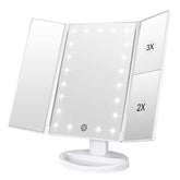 WEILY makeup mirror with 21 LED lights for bright, even illumination.