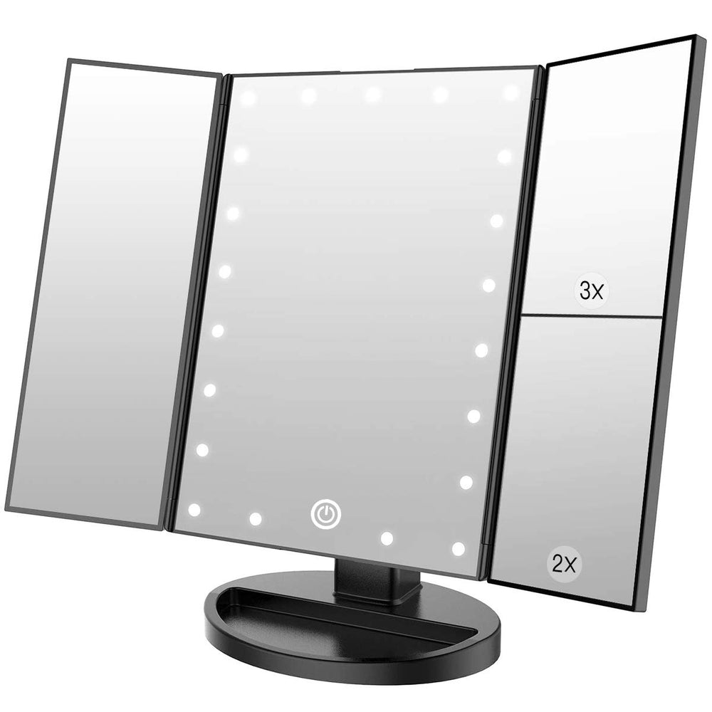 WEILY makeup mirror with 21 LED lights for bright, adjustable illumination