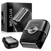 Welclux Premium foil shaver front view for a sleek, travel-ready design