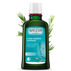 Weleda Revitalizing Hair Tonic bottle front, compact 100 ml for on-the-go care.