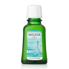 Weleda Rosemary Conditioning Hair Oil bottle ready for scalp nourishment.