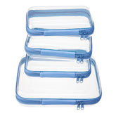 WELPIRT clear zipper pouch medium shows contents at a glance for fast packing