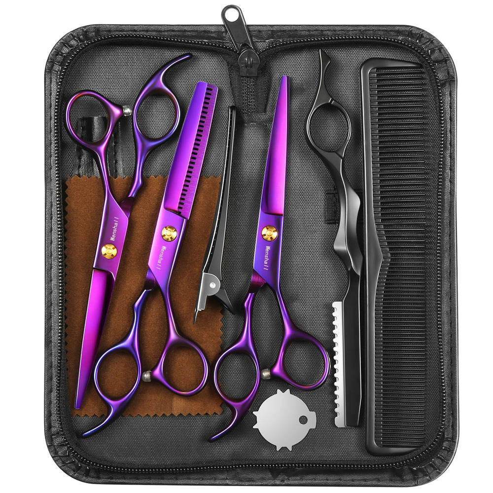 Wenshall hair cutting scissors straight blade closeup for precise professional cuts.