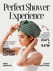 WENSHUO breathable, soft fabric promotes comfortable drying and reduced scalp dampness.