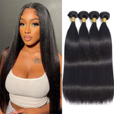 WENYAN straight bundles 16inch display smooth Brazilian virgin hair for natural blend
