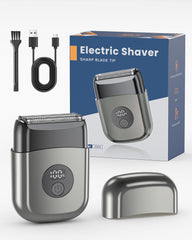 WEQOEE electric razor face close-up for precise grooming and smooth shave.