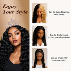 WEQUEEN bulk no-weft braiding hair 50g ideal for knotless and goddess braids