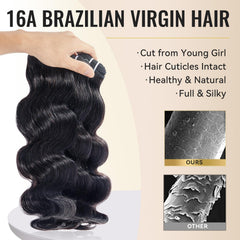 WEQUEEN bundles body wave length 16-18-20 inches for full natural length