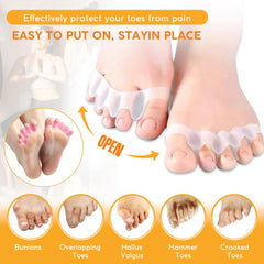 WERNOKLE toe separator ergonomic design reduces toe friction.