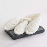 Westin White Tea Leaf Soap leaf-design closeup for spa-like bathroom ambiance