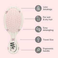 Wet Brush IntelliFlex bristles close-up demonstrating gentle detangling.