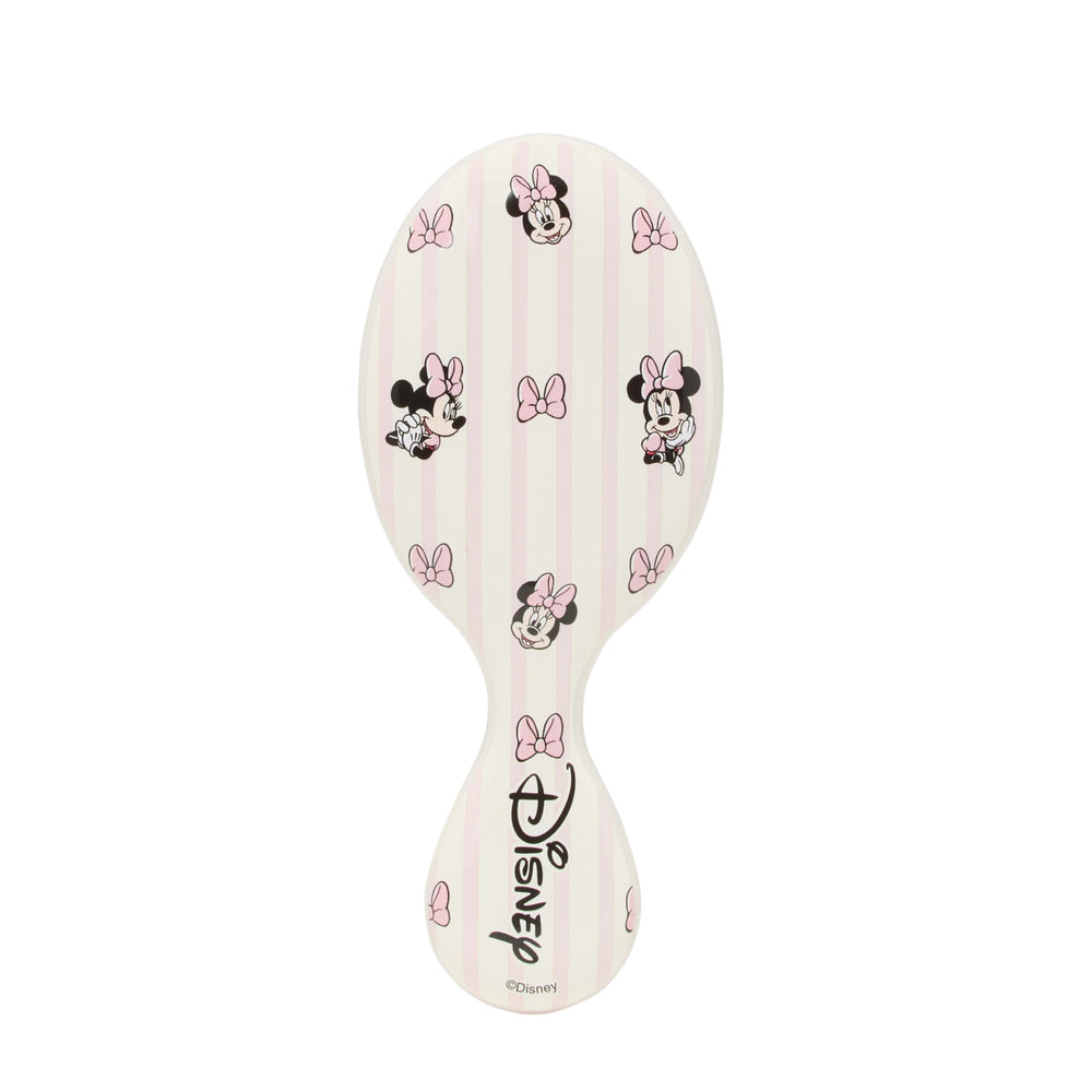 Wet Brush Minnie Mouse travel brush with pink Minnie design for quick detangling.