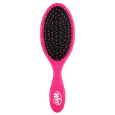 Wet Brush Original Detangler Pink handle closeup — gentle knot removal.