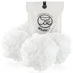 WhaleLife loofah-sponge large-body-white shows a large white loofah for thorough cleansing and thick lather.
