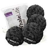 WhaleLife loofah sponge rough surface pack-4 shown for intensive exfoliation