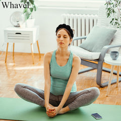 WHAVEL spa headband absorbent fabric closeup demonstrates quick water absorption during cleansing.