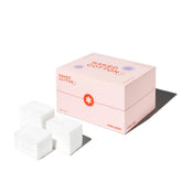 White Rabbit Naked Cotton Classic cotton pad closeup—ultra-soft, lint-free cleansing.