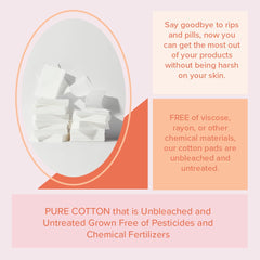 White Rabbit Naked Cotton Classic pad for toner—controlled absorption for even application.