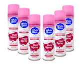 White Rain extra-hold hairspray bottle demonstrates all-day hold and fragrance.