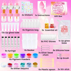 WhizToys lip gloss tubes ready for filling with your custom shade.