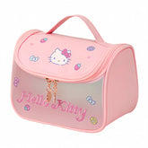 WIEEZN Cute Cartoon Women's Toiletry Bag front view for travel organization.