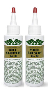 Wild Growth Hair Oil bottle front showcases premium packaging for nourished shine.
