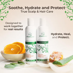 Wild Naturals eczema psoriasis shampoo texture application shows rich lather.