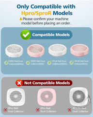 WILERDA 99% filtration highlights high-efficiency filter for cleaner air during nail sessions.