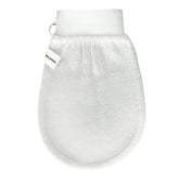 Wildpier exfoliating glove texture close-up for gentle deep exfoliation.
