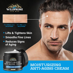 WildPRIME anti-aging formula with hyaluronic acid promotes long-lasting hydration and plump-looking skin.