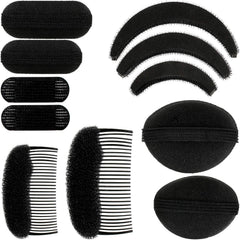 WILLBOND 11pc volume hair bases set, versatile for DIY bouffant hairstyles