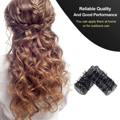 Willbond black hair rollers close-up shows durable plastic construction