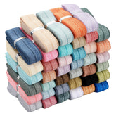 Willbond fold over elastic 40-colors pack—vibrant Morandi hues for DIY hair bows and headbands