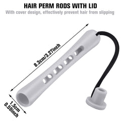 Willbond long perm rods gray provide natural-looking curls and lift.