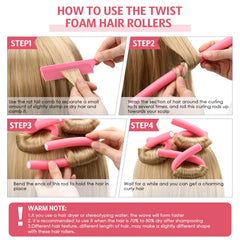 Willbond no-heat hair rollers provide gentle curl without heat.