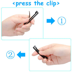 WILLBOND silver no-slip hair clip closeup offers versatile all-day hold