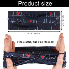 Willbond nursing headbands with buttons pattern 2 stay secure for daily tasks.