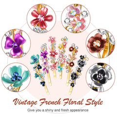 Willbond rhinestone decorative hairclip adds sparkle for events.
