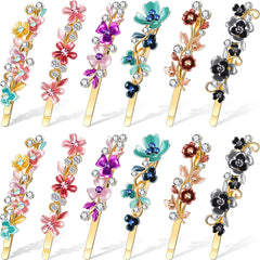 Willbond vintage flower hair pin set for chic everyday elegance.