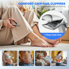 Willbuy angled-with-catcher toenail clippers—mess-free trimming with built-in catcher.