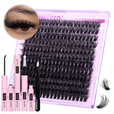 Winifred lash cluster kit 240pcs close-up for bold at-home DIY extensions.