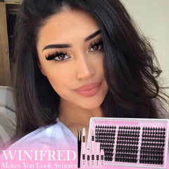 Winifred wispy fairy lashes 10-18mm blend with natural lashes