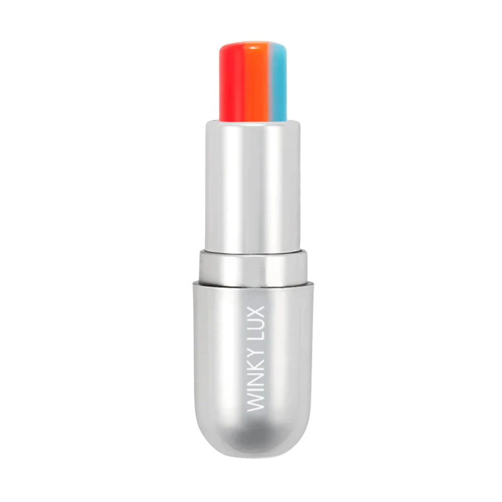 Winky Lux Rainbow Tri-Color Lip Balm closed box showing daily hydration