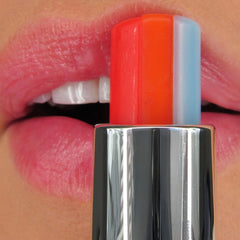 Winky Lux Rainbow Tri-Color Lip Balm ingredients with jojoba oil delivering moisture