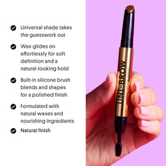 Winky Lux Uni Brow Polishing Wax natural hold delivers a soft, non-flaky finish