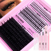 wiwoseo fairy lash clusters 119pcs deliver dramatic at-home lash look.