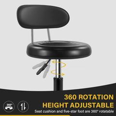 WKWKER rolling stool 360 swivel enables flexible task angles.