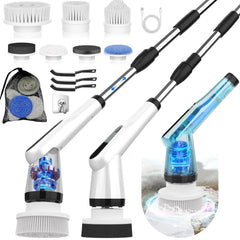 WKY Electric Spin Scrubber full unit for tackling stubborn bathroom grime with powerful cleaning
