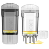 WL-YBOPRO front view of two applicator bottles showing portability and neat storage